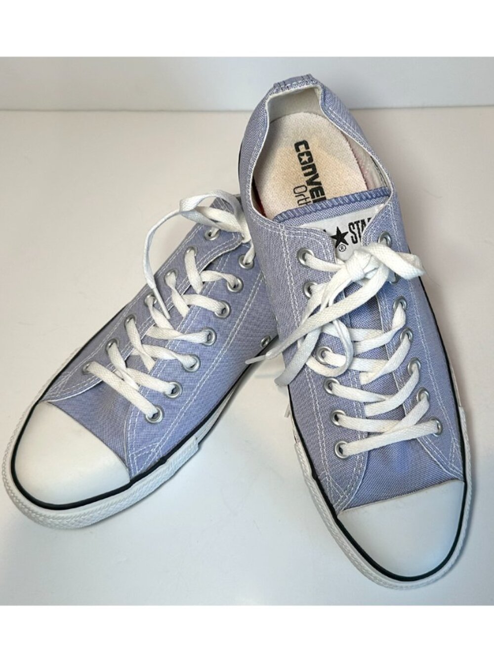 Converse All Star Ortholite Light Purple Low Top Canvas Sneakers Women 9.5 - Picture 10 of 11